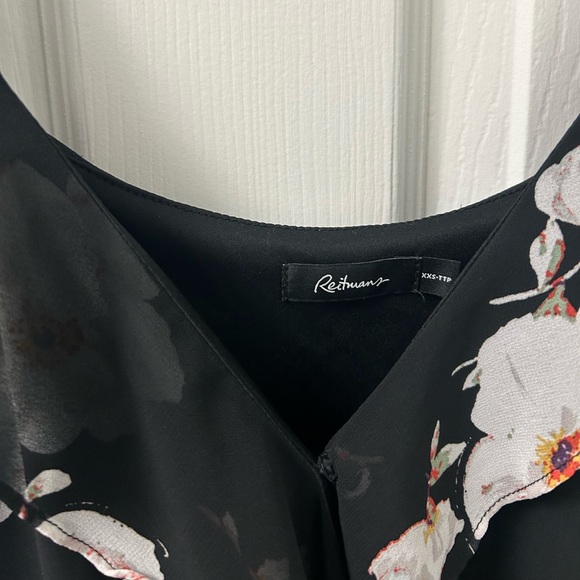 Everyday Black Midi Floral Dress - Picture 2 of 2